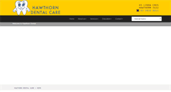 Desktop Screenshot of hawthorndental.com.au