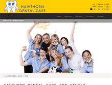 Tablet Screenshot of hawthorndental.com.au